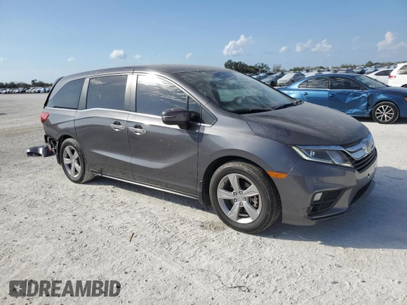 2019 Honda Odyssey EX with VIN 5FNRL6H50KB010498, listed as a Copart auction lot 45199565 with 82,964 mi miles and Salvage Title. Bid and sale history available at carsss.com. Image 4.