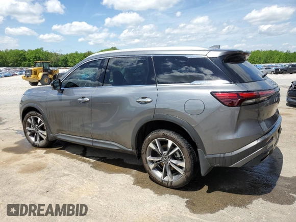 2024 Infiniti QX60 Luxe z VIN 5N1DL1FR9RC351355, wystawiony jako Copart lot #54048625 z przebiegiem 33 079 mil mil oraz Szkoda całkowita • Salvage title. Historia ofert i sprzedaży dostępna na DreamBid. Obrazek 2.
