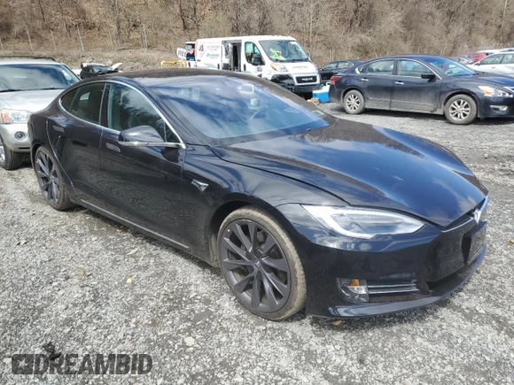 2018 Tesla Model S 75D with VIN 5YJSA1E2XJF272807, listed as a Copart auction lot 51968695 with 21,156 mi miles and Non repairable. Bid and sale history available at DreamBid. Image 4.