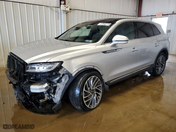 2019 Lincoln Nautilus Reserve with VIN 2LMPJ8L98KBL47906, listed as a Copart auction lot 47040715 with 80,165 mi miles and Salvage Title. Bid and sale history available at carsss.com. Image 1.