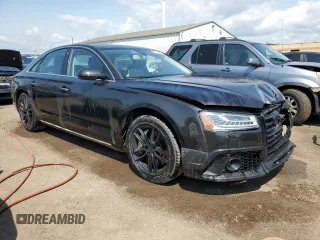 2017 Audi A8 with VIN WAUJ4AFD2HN001445, listed as a Copart auction lot 60271945 with 27,273 mi miles and Salvage title. Bid and sale history available at DreamBid. Image 4.