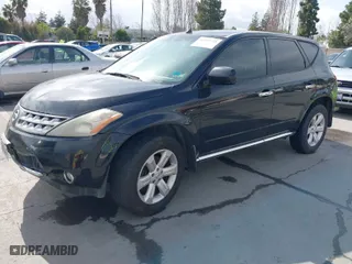 2006 Nissan Murano SL with VIN JN8AZ08W76W536781, listed as a IAAI auction lot 41937775 with 167,866 mi miles. Bid and sale history available at carsss.com. Image 2.