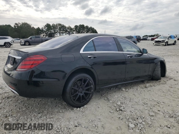 2019 Mercedes-Benz S-Class S 560 with VIN WDDUG8DB9KA448974, listed as a Copart auction lot 72887764 with 66,076 mi miles and Salvage Title. Bid and sale history available at carsss.com. Image 3.