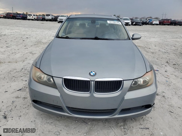 2007 BMW 3 Series 328i with VIN WBAVA33527PG50624, listed as a Copart auction lot 47765145 with 184,523 mi miles and Salvage Title. Bid and sale history available at carsss.com. Image 5.