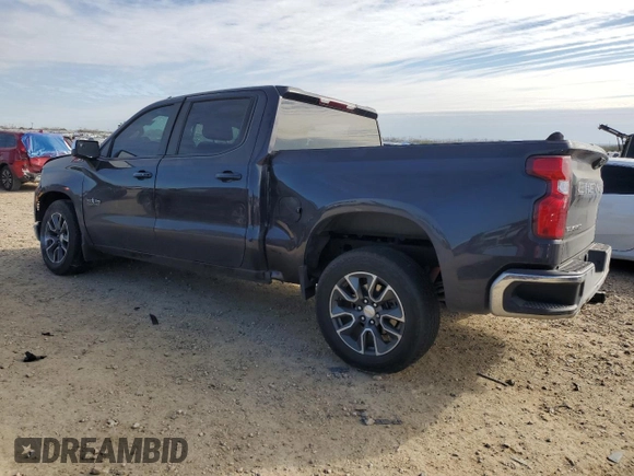 2022 Chevrolet Silverado 1500 LT with VIN 3GCUDDED1NG652802, listed as a Copart auction lot 87692655 with Not Provided miles and Salvage Title. Bid and sale history available at DreamBid. Image 2.