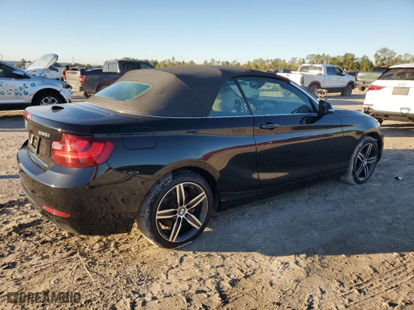 2017 BMW 2 Series 230i with VIN WBA2K9C3XHV647644, listed as a Copart auction lot 81799974 with 36,275 mi miles and Salvage Title. Bid and sale history available at carsss.com. Image 3.