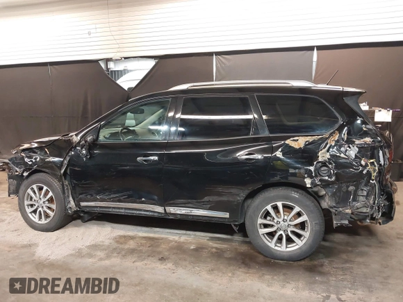 2014 Nissan Pathfinder S with VIN 5N1AR2MM6EC653663, listed as a IAAI auction lot 42315157 with 108,588 mi miles and . Bid and sale history available at DreamBid. Image 6.