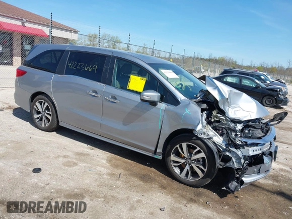 2024 Honda Odyssey Touring с VIN 5FNRL6H88RB046282, выставлен на аукционе IAAI как лот 42223669 с пробегом Не указан миль и . История ставок и продаж доступна на DreamBid. Изображение 1.