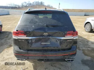 2022 Volkswagen Atlas SEL Premium R-Line with VIN 1V2FR2CA1NC515397, listed as a Copart auction lot 48881985 with 14,071 mi miles and Salvage title. Bid and sale history available at DreamBid. Image 6.