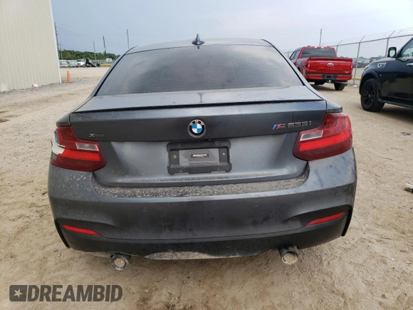 2015 BMW 2 Series M235i xDrive with VIN WBA1J9C59FVX98634, listed as a Copart auction lot 53407353 with 98,714 mi miles. Bid and sale history available at carsss.com. Image 6.