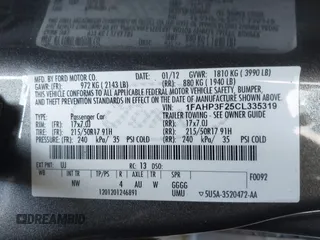2012 Ford Focus SE with VIN 1FAHP3F25CL335319, listed as a IAAI auction lot 42079047 with 173,443 mi miles. Bid and sale history available at carsss.com. Image 8.