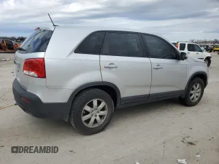 2012 Kia Sorento LX with VIN 5XYKT4A19CG233176, listed as a Copart auction lot 44507375 with 0 mi miles and Clean Title. Bid and sale history available at carsss.com. Image 3.