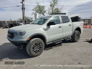 2021 Ford Ranger XL with VIN 1FTER4FH0MLD82079, listed as a Copart auction lot 56927685 with 43,985 mi miles and Salvage title. Bid and sale history available at DreamBid. Image 1.