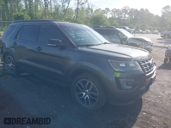 2017 Ford Explorer Sport z VIN 1FM5K8GT6HGB23282, wystawiony jako IAAI lot #42094911 z przebiegiem 151 460 mil mil oraz . Historia ofert i sprzedaży dostępna na DreamBid. Obrazek 1.