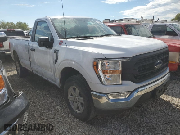 2021 Ford F-150 XL with VIN 1FTMF1EB4MKE11721, listed as a Copart auction lot 65990284 with Not provided miles and Salvage title. Bid and sale history available at DreamBid. Image 4.