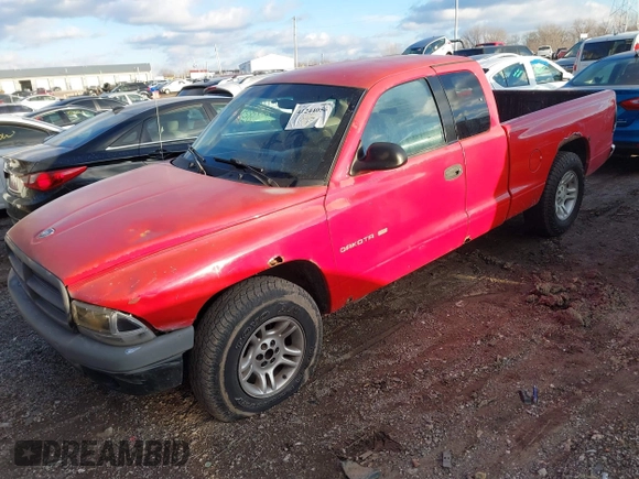 2001 Dodge Dakota Sport with VIN 1B7GL22N11S297957, listed as a IAAI auction lot 41244056 with 193,671 mi miles. Bid and sale history available at carsss.com. Image 2.