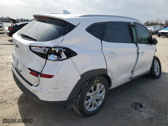 2019 Hyundai Tucson Value with VIN KM8J33A43KU072879, listed as a Copart auction lot 45157275 with 96,397 mi miles and Salvage Title. Bid and sale history available at carsss.com. Image 3.