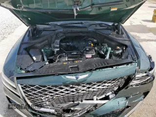 2022 Genesis GV80 with VIN KMUHB4SB8NU093544, listed as a Copart auction lot 52967045 with 14,602 mi miles and Salvage Title. Bid and sale history available at DreamBid. Image 12.