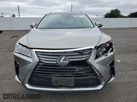 2017 Lexus RX 350 with VIN 2T2BZMCA8HC099593, listed as a Copart auction lot 59208715 with 54,829 mi miles and Salvage title. Bid and sale history available at DreamBid. Image 5.