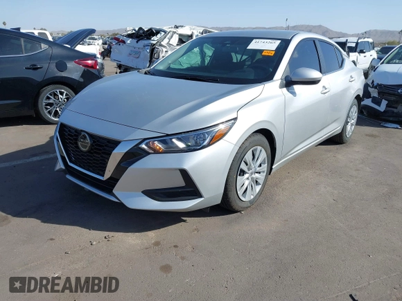 2023 Nissan Sentra S with VIN 3N1AB8BVXPY287582, listed as a IAAI auction lot 41743265 with 24,675 mi miles and . Bid and sale history available at DreamBid. Image 18.