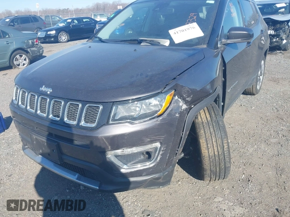 2021 Jeep Compass Limited with VIN 3C4NJDCB0MT583329, listed as a IAAI auction lot 41701976 with 57,815 mi miles and . Bid and sale history available at carsss.com. Image 18.