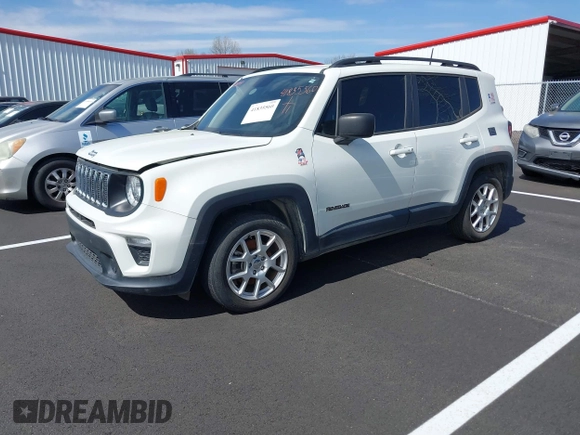 2020 Jeep Renegade Sport with VIN ZACNJAAB8LPK96809, listed as a IAAI auction lot 41835560 with 39,067 mi miles and . Bid and sale history available at carsss.com. Image 17.