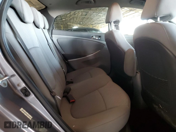 2014 Hyundai Accent GLS with VIN KMHCU4AE5EU765414, listed as a Copart auction lot 42359065 with 114,762 mi miles and Salvage Title. Bid and sale history available at carsss.com. Image 10.