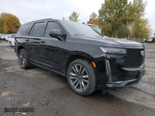 2022 Cadillac Escalade Sport Platinum with VIN 1GYS4GKL5NR166461, listed as a Copart auction lot 79313394 with 32,586 mi miles and Salvage Title. Bid and sale history available at carsss.com. Image 4.