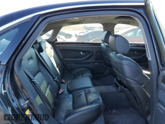 2004 Audi A8 L with VIN WAUML44E64N010995, listed as a Copart auction lot 44119705 with Not Provided miles and Clean Title. Bid and sale history available at carsss.com. Image 10.