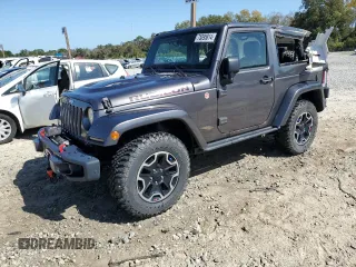 2014 Jeep Wrangler Rubicon with VIN 1C4BJWCG1EL168575, listed as a Copart auction lot 75095814 with 65,770 mi miles and Salvage title. Bid and sale history available at DreamBid. Image 1.