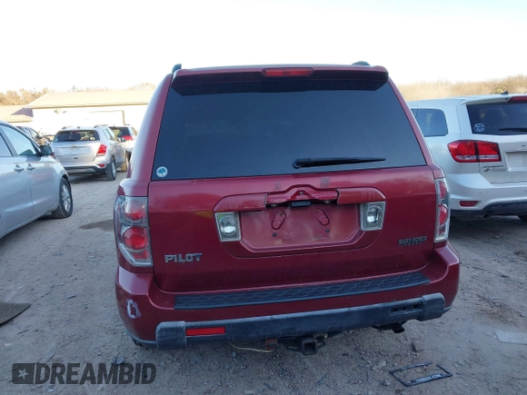 2006 Honda Pilot EX-L with VIN 5FNYF28586B005602, listed as a IAAI auction lot 41247326 with 221,698 mi miles and . Bid and sale history available at DreamBid. Image 16.