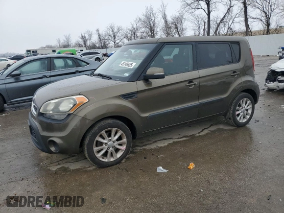 2012 Kia Soul + with VIN KNDJT2A63C7480654, listed as a Copart auction lot 45146655 with 14,293 mi miles and Salvage Title. Bid and sale history available at carsss.com. Image 1.