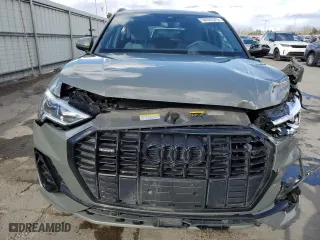 2022 Audi Q3 S line Premium Plus with VIN WA1EECF3XN1045971, listed as a Copart auction lot 50026375 with 28,412 mi miles and Salvage Title. Bid and sale history available at carsss.com. Image 5.