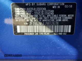 2018 Subaru WRX STI Launch z VIN JF1VA2W64J9832678, wystawiony jako Copart lot #73795644 z przebiegiem 45 252 mil mil oraz Szkoda całkowita • Salvage title. Historia ofert i sprzedaży dostępna na DreamBid. Obrazek 13.