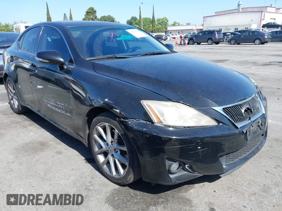 2011 Lexus IS 250 with VIN JTHBF5C24B5129302, listed as a IAAI auction lot 42218001 with 195,210 mi miles and . Bid and sale history available at DreamBid. Image 1.
