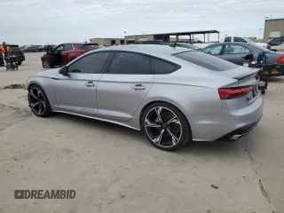 2023 Audi A5 Sportback Premium Plus with VIN WAUCBCF50PA049521, listed as a Copart auction lot 84673214 with 26,493 mi miles and Salvage Title. Bid and sale history available at carsss.com. Image 2.