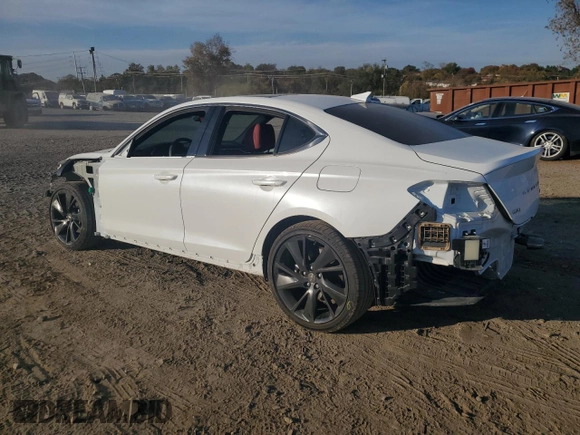 2023 Genesis G70 2.0T with VIN KMTG34TA1PU134120, listed as a Copart auction lot 77657374 with 12,024 mi miles and Salvage Title. Bid and sale history available at DreamBid. Image 2.