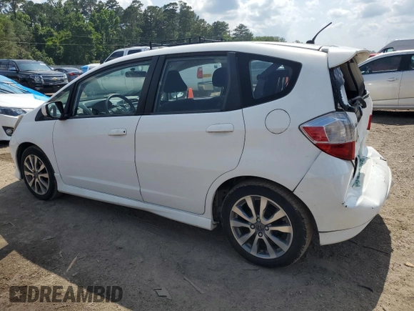 2013 Honda Fit Sport с VIN JHMGE8H54DC072949, выставлен на аукционе Copart как лот 57798645 с пробегом 45 886 миль миль и Списание • Salvage title. История ставок и продаж доступна на DreamBid. Изображение 2.