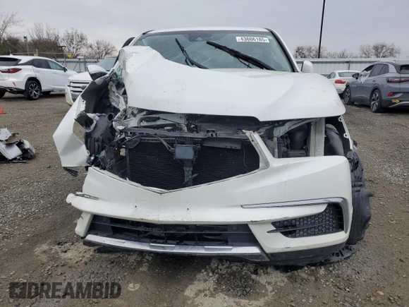 2020 Acura MDX with VIN 5J8YD4H31LL047734, listed as a Copart auction lot 43606185 with Not Provided miles and Salvage Title. Bid and sale history available at carsss.com. Image 5.