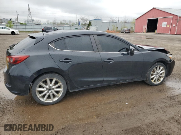2017 Mazda 3 Grand Touring z VIN JM1BN1M33H1119719, wystawiony jako Copart lot #55728905 z przebiegiem 217 372 mil mil oraz Szkoda całkowita • Salvage title. Historia ofert i sprzedaży dostępna na DreamBid. Obrazek 3.