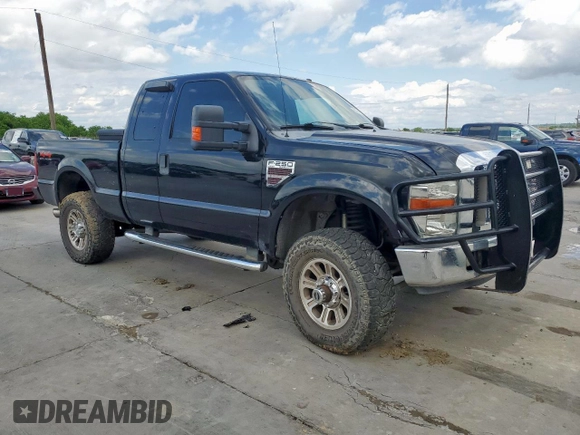 2008 Ford Super Duty F-250 SRW XL with VIN 1FTSX21R78EB13214, listed as a Copart auction lot 52151435 with 0 mi miles and Salvage Title. Bid and sale history available at carsss.com. Image 4.