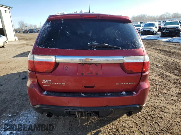 2011 Dodge Durango Citadel with VIN 1D4SE5GT5BC664273, listed as a Copart auction lot 79842504 with Not provided miles and Clean title. Bid and sale history available at DreamBid. Image 6.