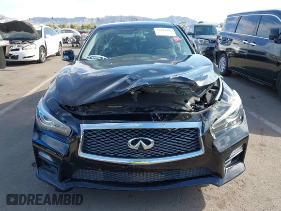 2014 Infiniti Q50 Premium with VIN JN1BV7AR5EM699404, listed as a IAAI auction lot 41884981 with 91,521 mi miles. Bid and sale history available at carsss.com. Image 13.