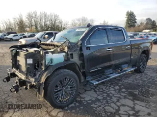 2022 GMC Sierra 1500 Limited SLT with VIN 3GTU9DEL7NG118552, listed as a Copart auction lot 88936075 with 36,462 mi miles and Salvage Title. Bid and sale history available at carsss.com. Image 1.