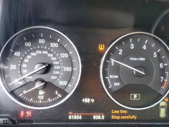 2017 BMW X1 xDrive28i with VIN WBXHT3C31H5F85452, listed as a Copart auction lot 50351125 with 61,954 mi miles and Salvage Title. Bid and sale history available at carsss.com. Image 9.