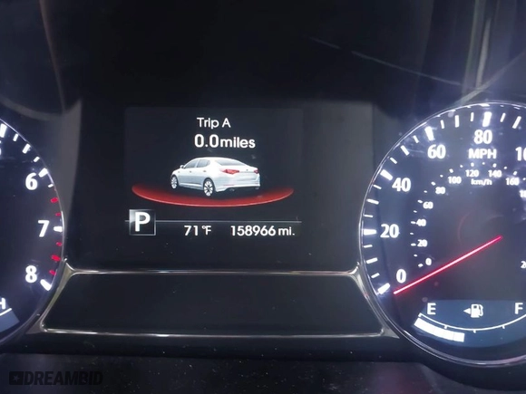 2013 Kia Optima SX w/Limited Pkg with VIN 5XXGR4A65DG103305, listed as a IAAI auction lot 41966376 with 158,966 mi miles. Bid and sale history available at carsss.com. Image 7.