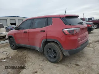 2018 Jeep Compass Sport with VIN 3C4NJCAB2JT411036, listed as a Copart auction lot 46046895 with 102,642 mi miles and Salvage Title. Bid and sale history available at carsss.com. Image 2.