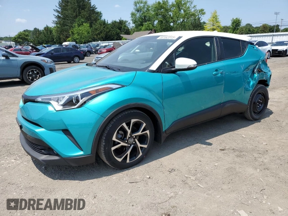 2018 Toyota C-HR XLE z VIN JTNKHMBX2J1005811, wystawiony jako Copart lot #59162315 z przebiegiem 35 191 mil mil oraz Szkoda całkowita • Salvage title. Historia ofert i sprzedaży dostępna na DreamBid. Obrazek 1.