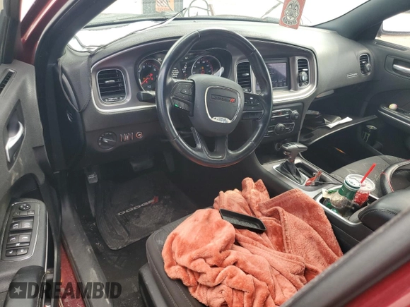 2019 Dodge Charger SXT with VIN 2C3CDXBG4KH721185, listed as a Copart auction lot 57872325 with 123,429 mi miles and Salvage title. Bid and sale history available at DreamBid. Image 8.