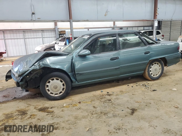 1992 Mercury Sable GS z VIN 1MELM50U7NA643480, wystawiony jako Copart lot #84833624 z przebiegiem 19 580 mil mil oraz Szkody całkowita. Historia ofert i sprzedaży dostępna na DreamBid. Obrazek 1.